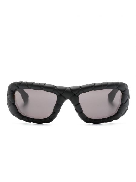 Czarne okulary przeciwsłoneczne Bottega Veneta Eyewear