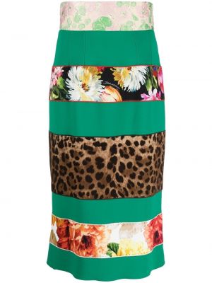 Falda de tubo ajustada Dolce & Gabbana verde