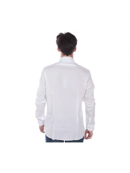 Camisa slim fit con bolsillos Daniele Alessandrini blanco