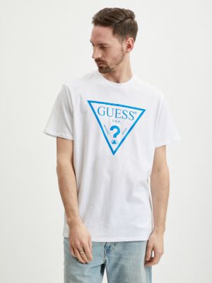 Fényvisszaverő póló Guess fehér