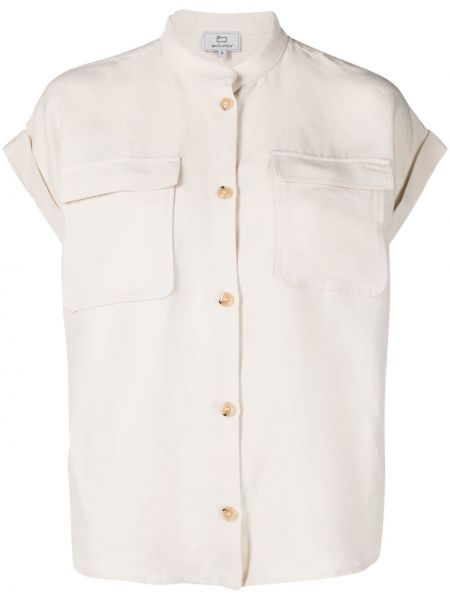 Camicia di lino Woolrich bianco