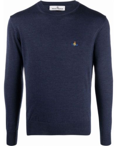 Jersey con bordado de tela jersey Vivienne Westwood azul