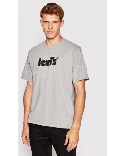 Laza szabású melange pamut póló Levi's® szürke