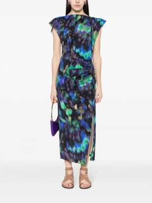 Dlouhé šaty s potiskem s abstraktním vzorem Marant Etoile