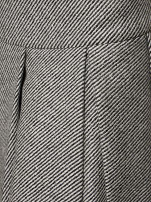 Plisované vlněné mini sukně Patou šedé
