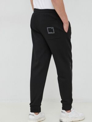 Pantaloni sport Armani Exchange negru