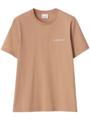 T-shirt ricamato Burberry marrone