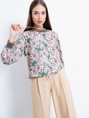 Bluză cu model floral cu imagine Lafaba kaki