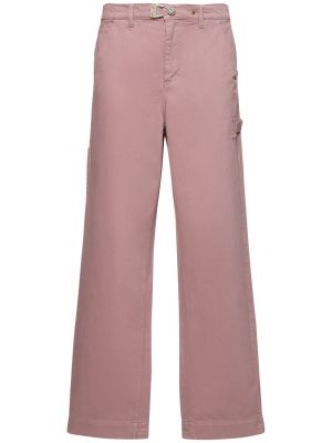 Jeans di cotone baggy Objects Iv Life rosa