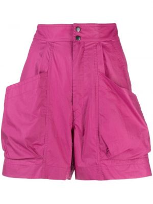 Pantaloni scurți din bumbac Isabel Marant Etoile violet