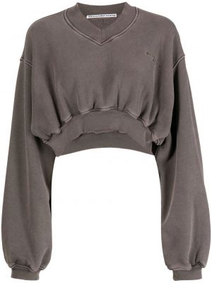 V-hals sweatshirt Alexander Wang brun