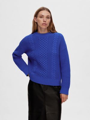 Pullover Selected Femme blu