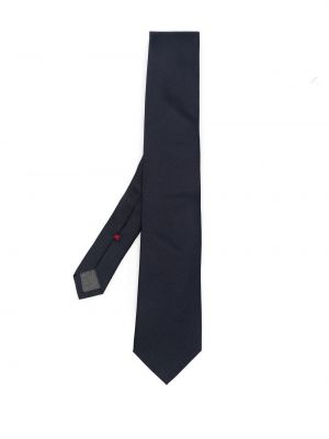 Cravatta di raso Brunello Cucinelli blu