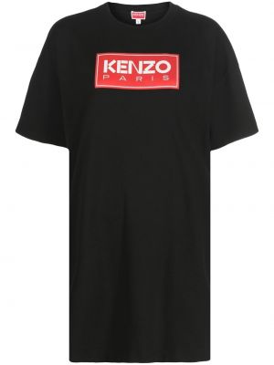 Kleid mit print Kenzo schwarz