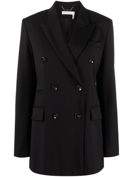 Ull lang blazer Chloe svart