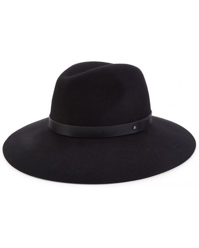 Кожаные шляпа Amicale, черные