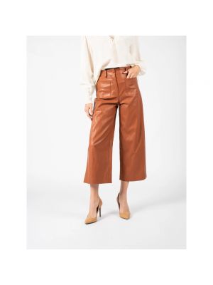 Pantalones culotte Pinko marrón