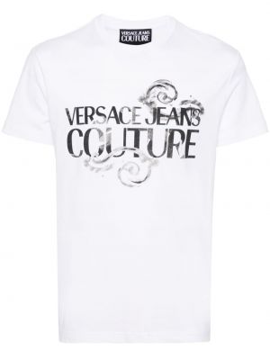 T-shirt aus baumwoll mit print Versace Jeans Couture