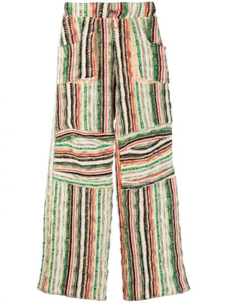 Pantaloni di lana di cotone Vitelli verde