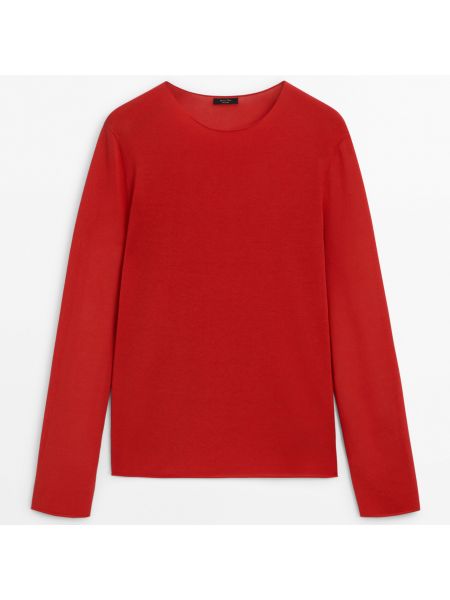 Красный свитер Massimo Dutti