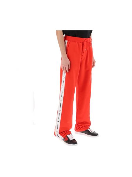 Spodnie sportowe Dsquared2 czerwone