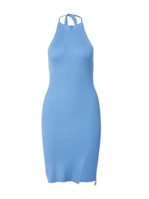 Pletené pletené šaty Urban Classics modrá