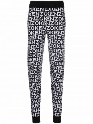 Pantaloni con stampa Kenzo nero