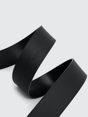 Oboustranný kožený pásek Karl Lagerfeld černý