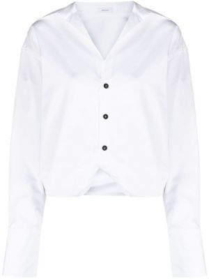 Bombažna srajca Ferragamo bela