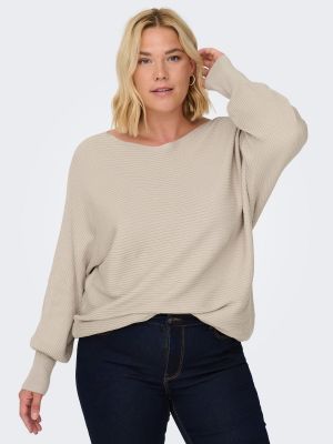 Pullover Only Carmakoma beige