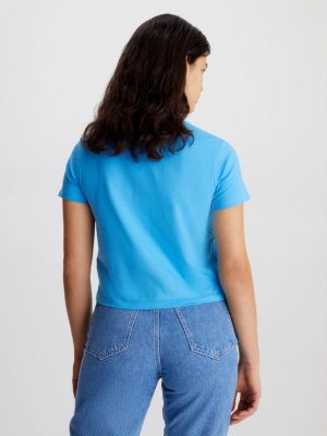Koszulka Calvin Klein Jeans niebieska