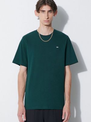 Классическая хлопковая футболка Wood Wood зеленая