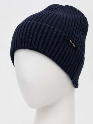 Кашемировая шапка Calvin Klein синяя
