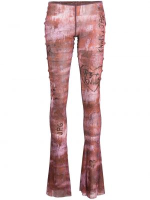 Pantalon large Jean Paul Gaultier marron