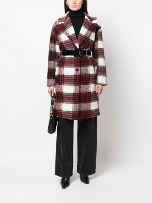 Kostkovaný vlněný kabát Liu Jo