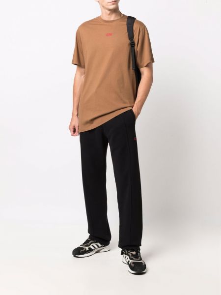 Camiseta con bordado 424 marrón