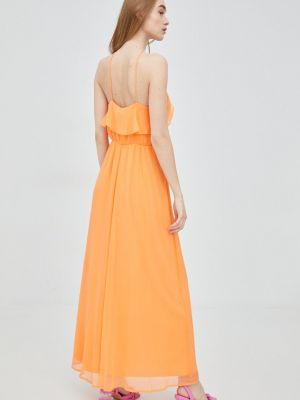 Dlouhé šaty Vero Moda oranžové