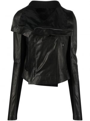 Černá kožená bunda Rick Owens