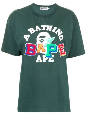Camiseta con estampado A Bathing Ape® verde