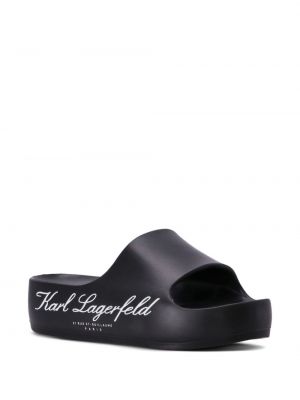 Chaussures de ville à imprimé Karl Lagerfeld noir