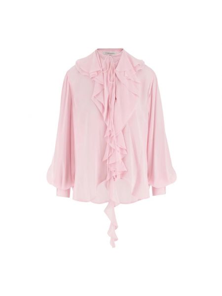 Różowa bluzka Victoria Beckham