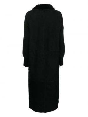 Kožený kabát Giorgio Brato černý