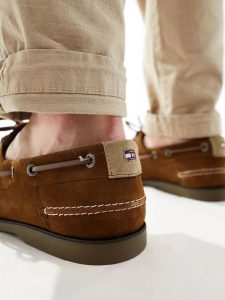 Замшевые туфли Tommy Hilfiger коричневые