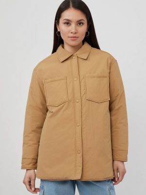 Утепленная демисезонная куртка Modis коричневая