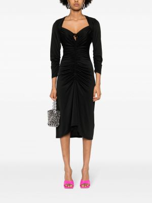 Midi šaty Dvf Diane Von Furstenberg černé