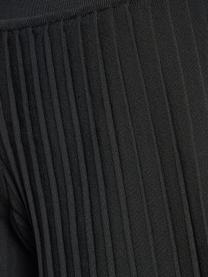 Shorts en tricot plissées Jacquemus noir