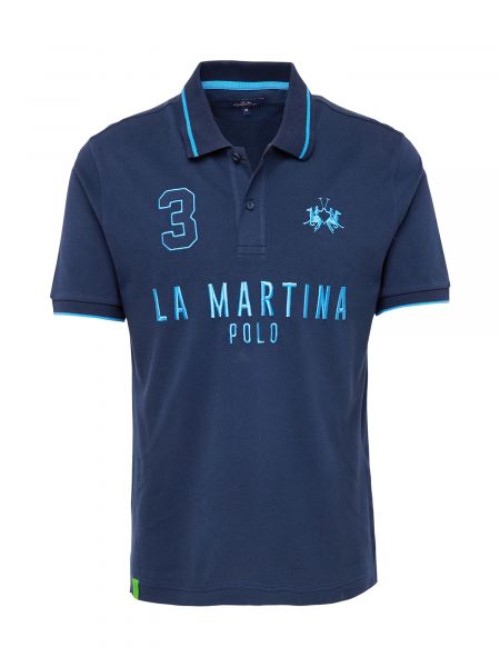 Тениска La Martina светлосиньо