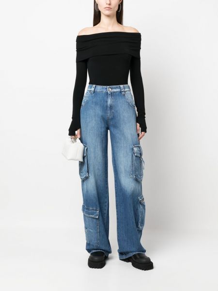 Jeans avec poches 3x1 bleu