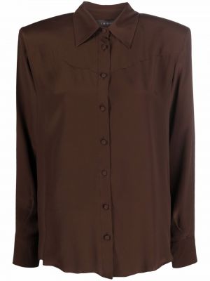 Camisa manga larga Federica Tosi marrón