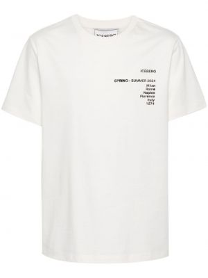 Kokvilnas t-krekls ar apdruku Iceberg
